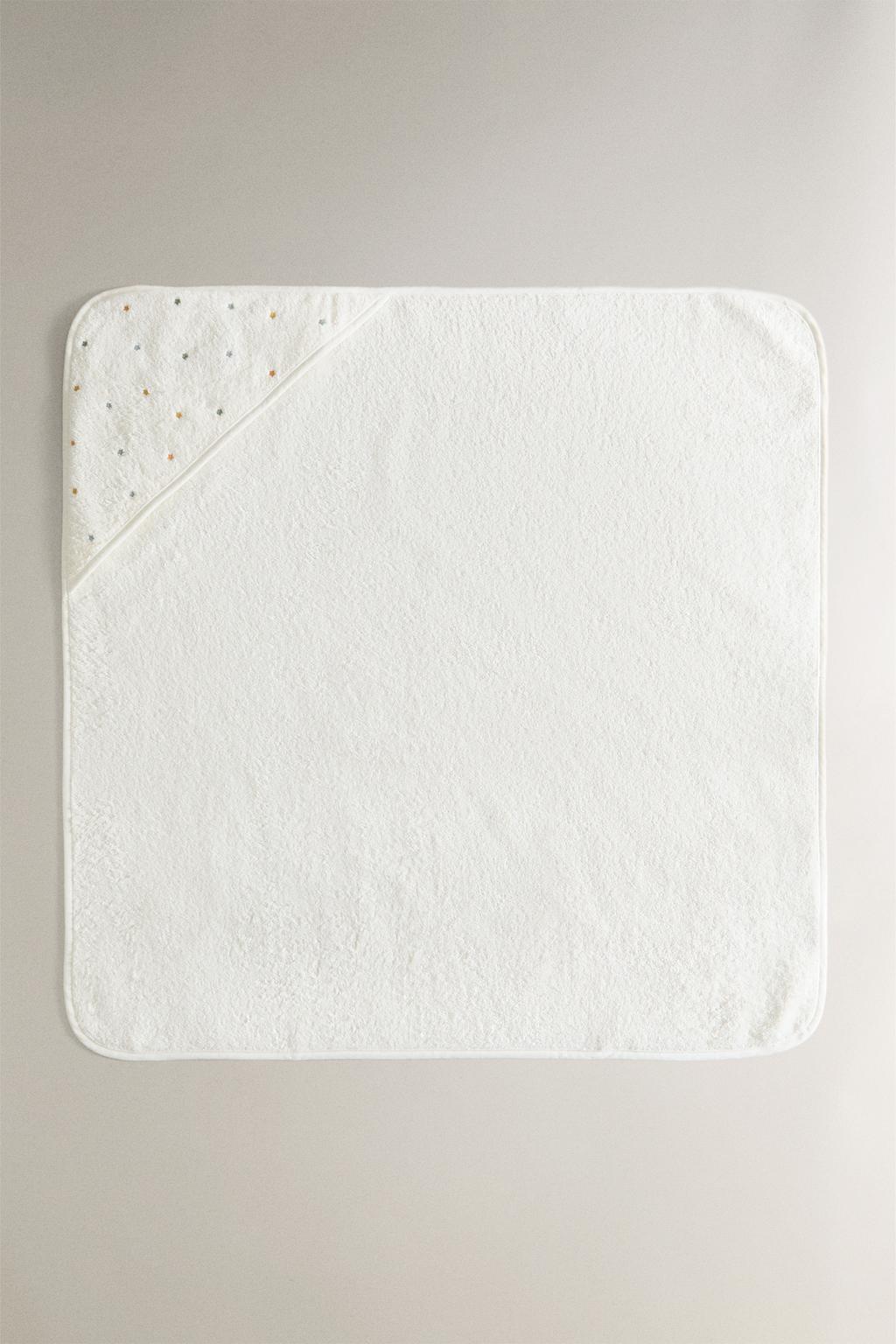 Детский полотенце с капюшоном в звездах