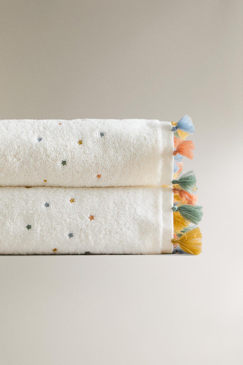 Детский полотенце с бахромой