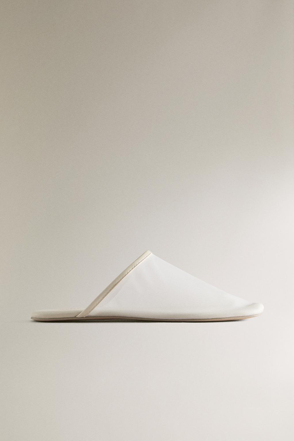 Туфли-мюли из сетчатой ткани