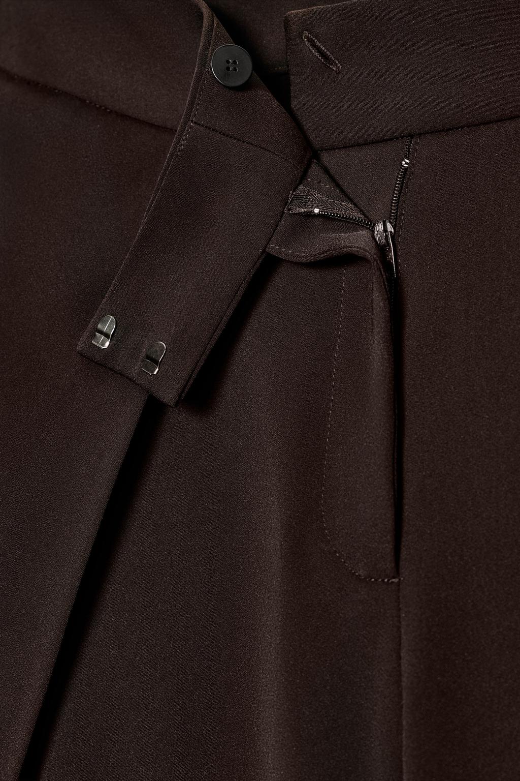 БРЮКИ WIDE LEG С ЗАЩИПАМИ — ZW COLLECTION