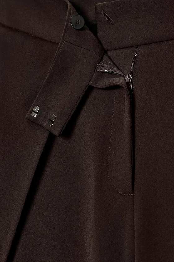 БРЮКИ WIDE LEG С ЗАЩИПАМИ — ZW COLLECTION