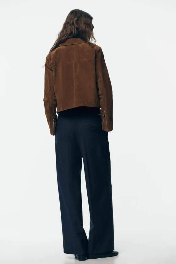 БРЮКИ WIDE LEG С ДВОЙНЫМ ПОЯСОМ