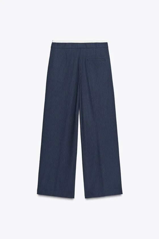 БРЮКИ WIDE LEG С ДВОЙНЫМ ПОЯСОМ