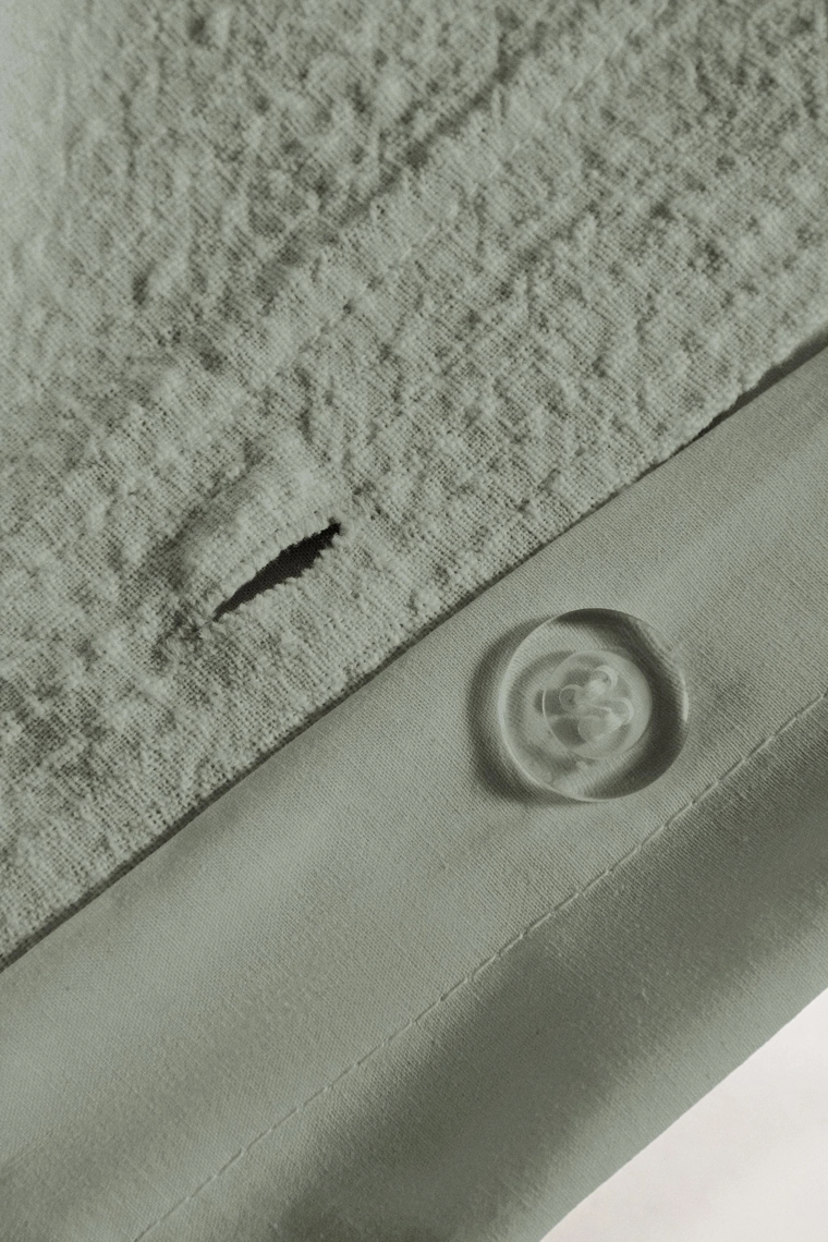 Наволочка из хлопка с текстурой