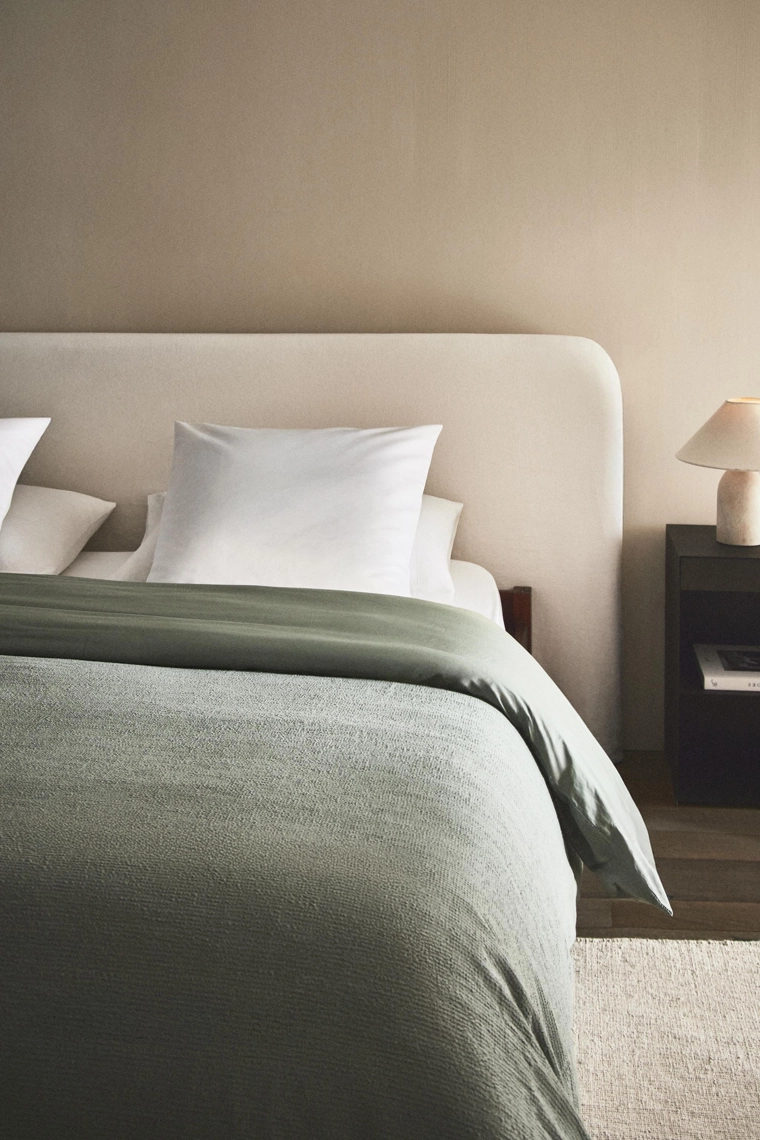 Наволочка из хлопка с текстурой