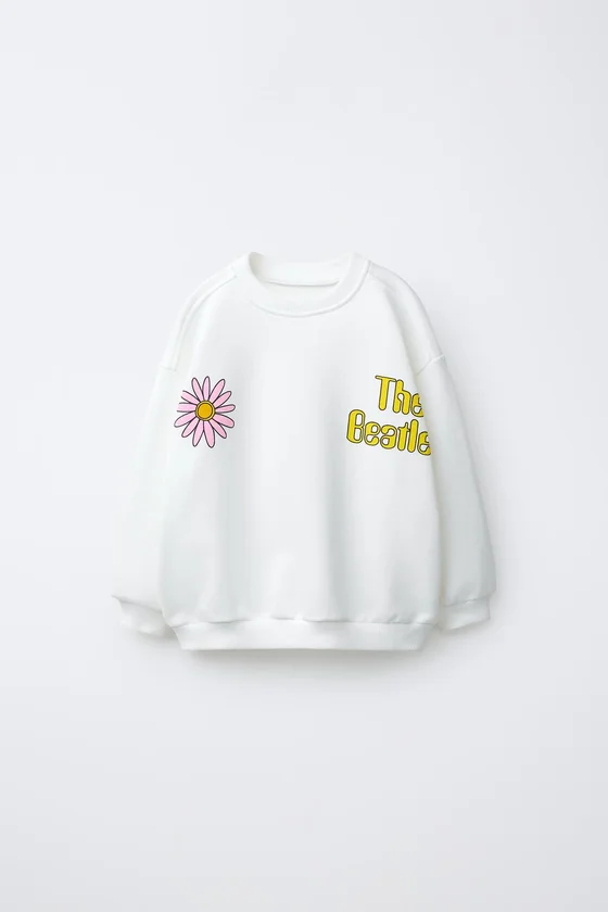ТОЛСТОВКА С ЦВЕТОЧНЫМ ПРИНТОМ THE BEATLES ®