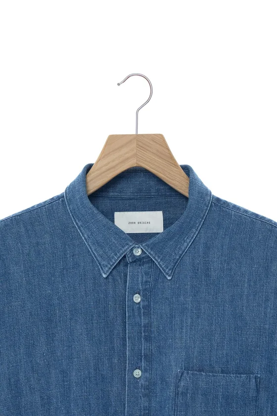 ДЖИНСОВАЯ РУБАШКА ИЗ ДЕНИМА SELVEDGE