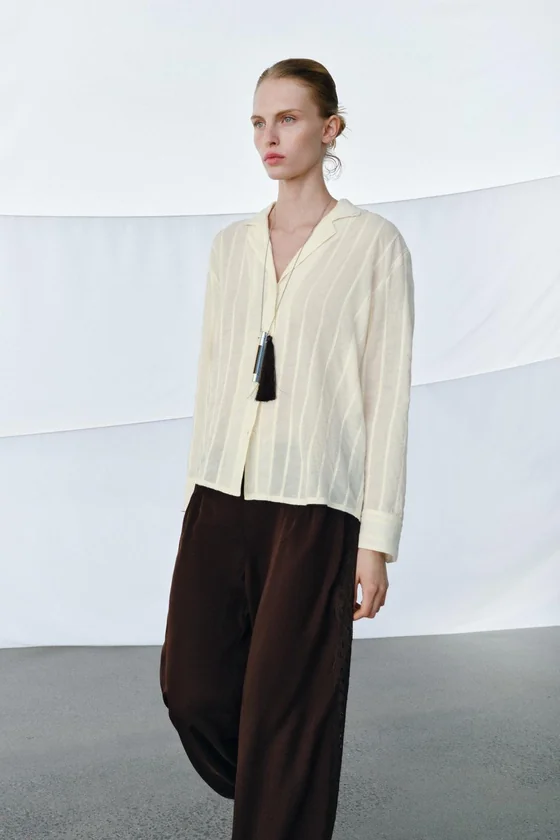 РУБАШКА В ПОЛОСКУ коллекция Zara «ZW»
