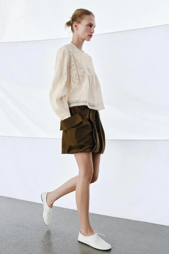 РУБАШКА С ВЫШИВКОЙ коллекция Zara «ZW»