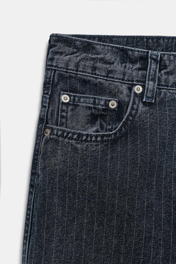 ДЖИНСЫ клёш В ПОЛОСКУ С ВЫСОКОЙ ПОСАДКОЙ — коллекция Zara «ZW»