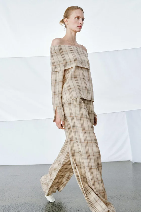 БРЮКИ В КЛЕТКУ — коллекция Zara «ZW»