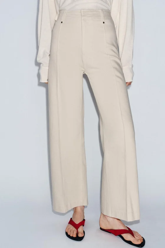 ДЖИНСЫ коллекция Zara «ZW» TAILORED  С ВЫСОКОЙ ПОСАДКОЙ