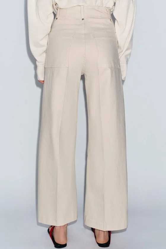 ДЖИНСЫ коллекция Zara «ZW» TAILORED  С ВЫСОКОЙ ПОСАДКОЙ