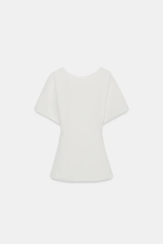 ТОП С КОРОТКИМИ РУКАВАМИ — коллекция Zara «ZW»