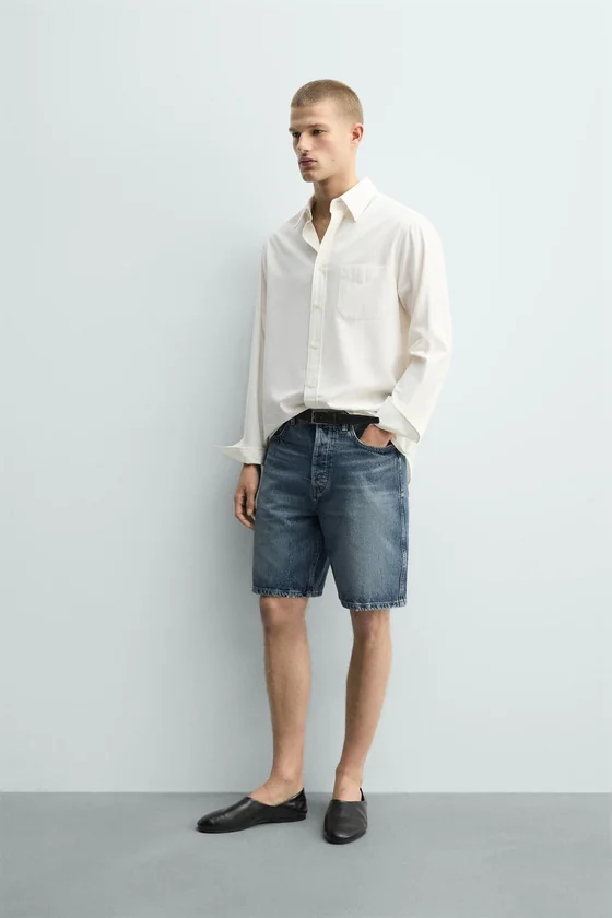 ДЖИНСОВЫЕ БЕРМУДЫ прямого кроя