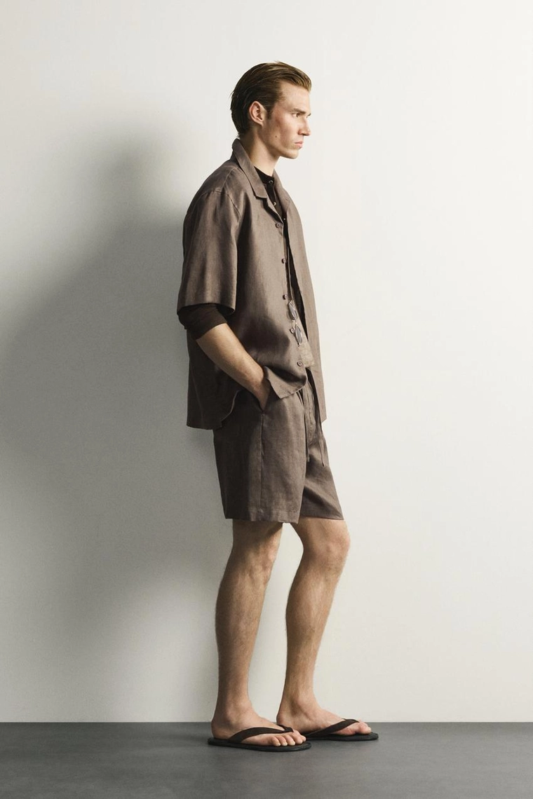 ШОРТЫ  ИЗ 100% ЛЬНА