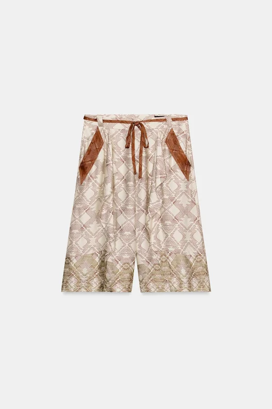 СВОБОДНЫЕ ШОРТЫ С ПРИНТОМ — коллекция Zara «ZW»