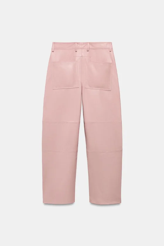 БРЮКИ ИЗ 100% КОЖИ — коллекция Zara «ZW» 