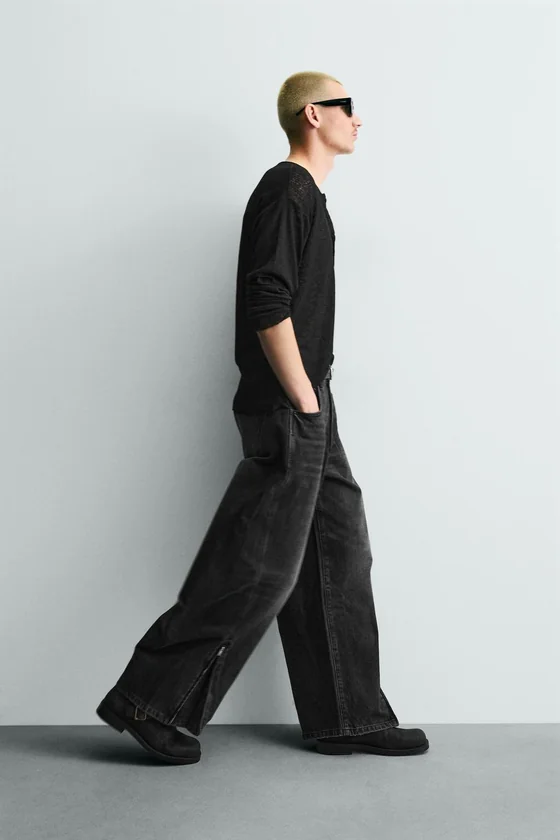 ДЖИНСЫ баллон С МОЛНИЯМИ