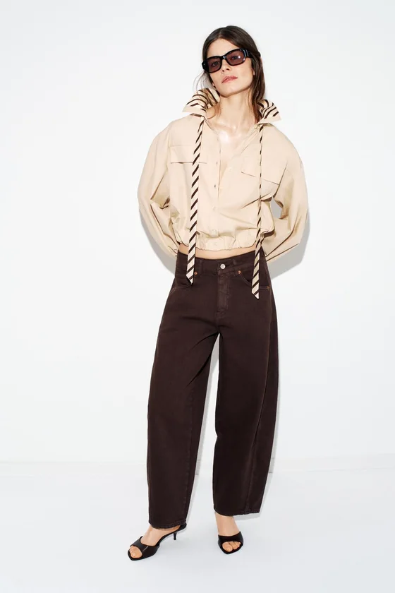 ДЖИНСЫ Z1975  СО СРЕДНЕЙ ПОСАДКОЙ И ДЛИНОЙ ДО ЩИКОЛОТКИ