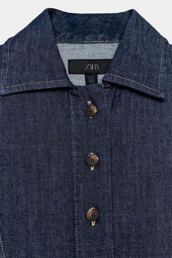 ДЖИНСОВАЯ РУБАШКА коллекция Zara «ZW»