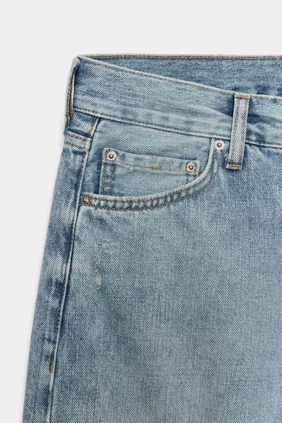 ДЖИНСЫ  прямого кроя С НИЗКОЙ ПОСАДКОЙ — коллекция Zara «ZW»
