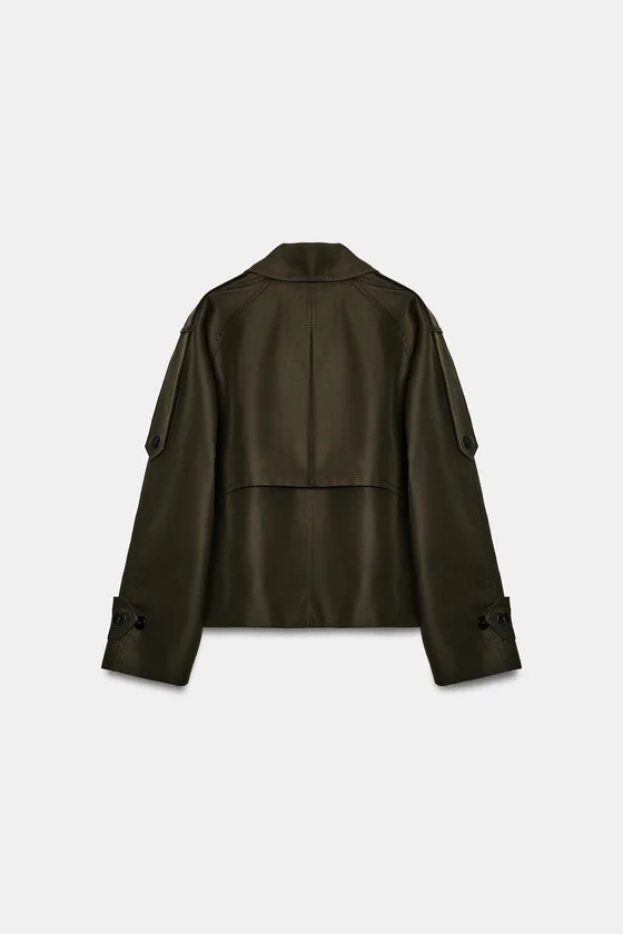 УКОРОЧЕННЫЙ ТРЕНЧ WATER-REPELLENT — коллекция Zara «ZW»