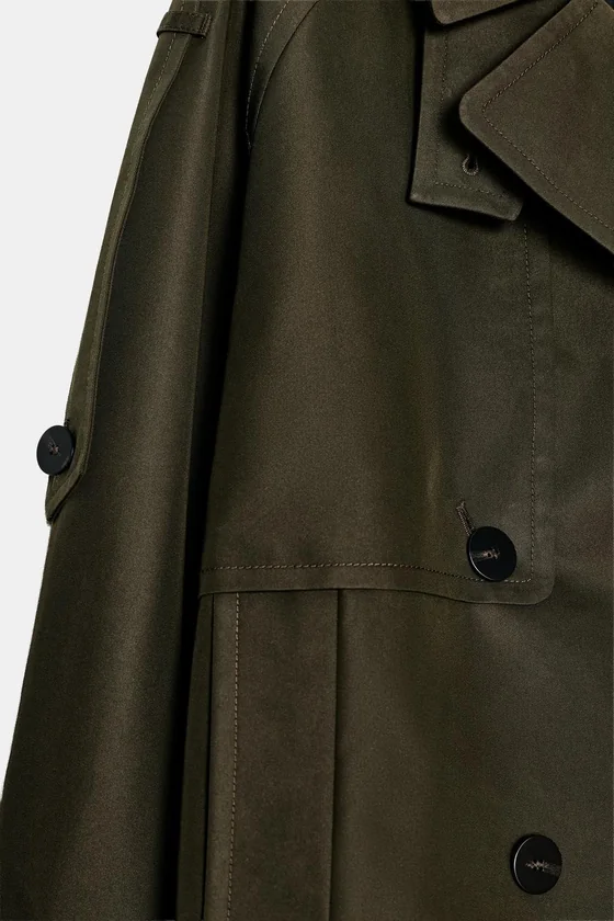 УКОРОЧЕННЫЙ ТРЕНЧ WATER-REPELLENT — коллекция Zara «ZW»