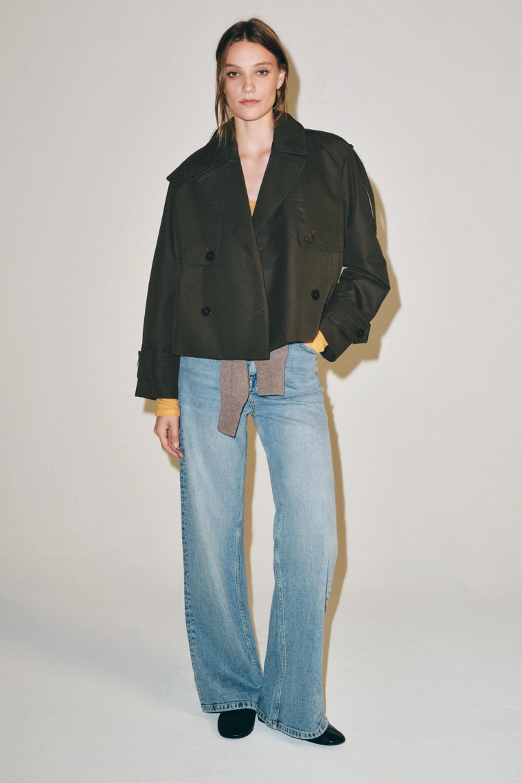 УКОРОЧЕННЫЙ ТРЕНЧ WATER-REPELLENT — коллекция Zara «ZW»