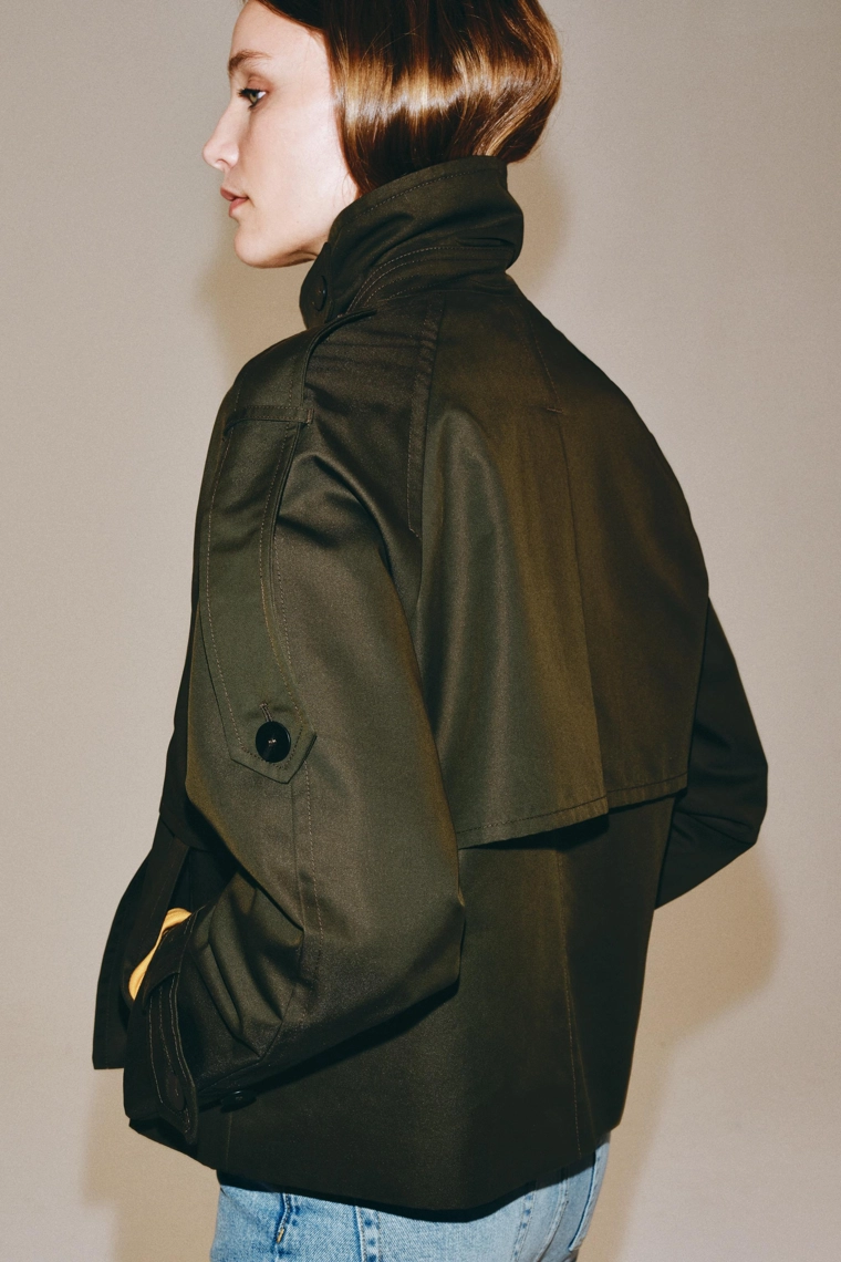 УКОРОЧЕННЫЙ ТРЕНЧ WATER-REPELLENT — коллекция Zara «ZW»