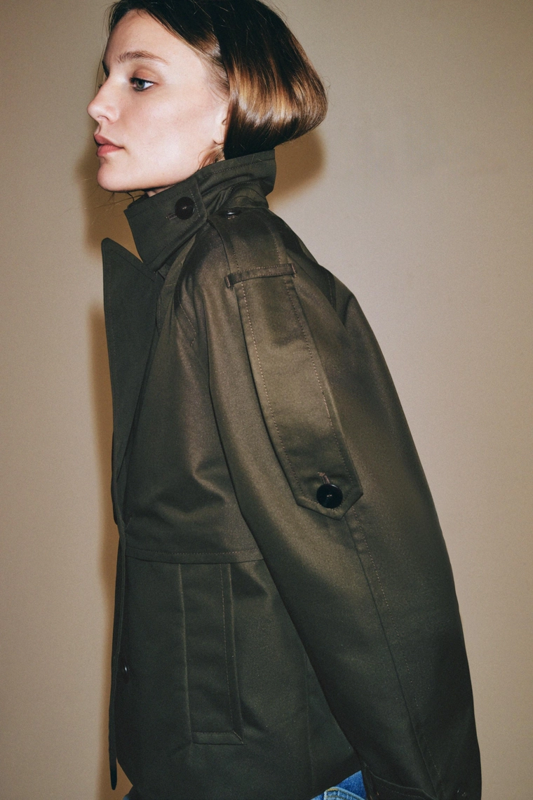 УКОРОЧЕННЫЙ ТРЕНЧ WATER-REPELLENT — коллекция Zara «ZW»