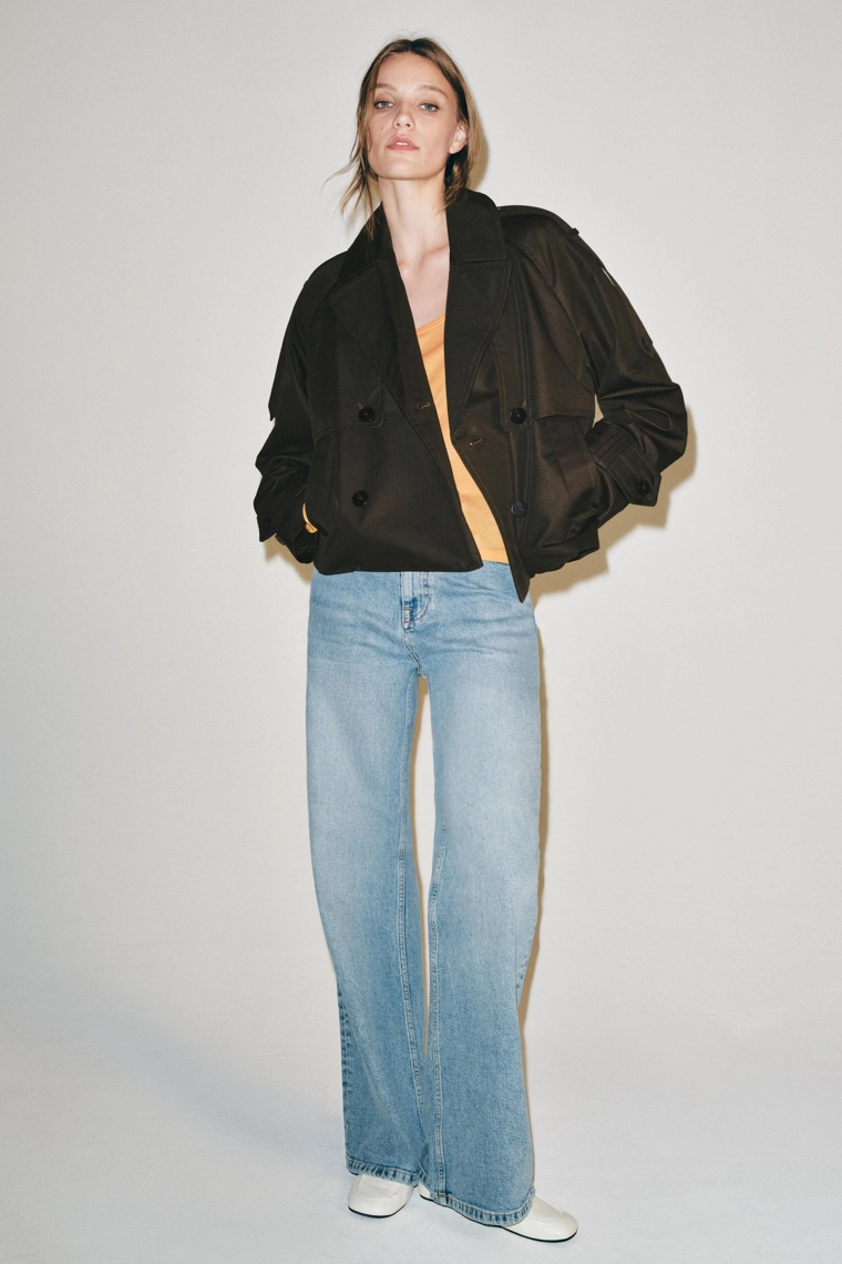 УКОРОЧЕННЫЙ ТРЕНЧ WATER-REPELLENT — коллекция Zara «ZW»