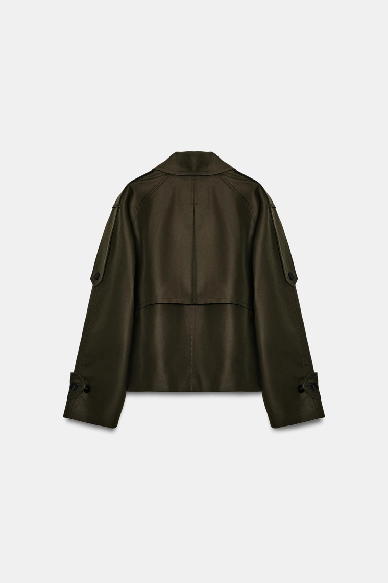 УКОРОЧЕННЫЙ ТРЕНЧ WATER-REPELLENT — коллекция Zara «ZW»