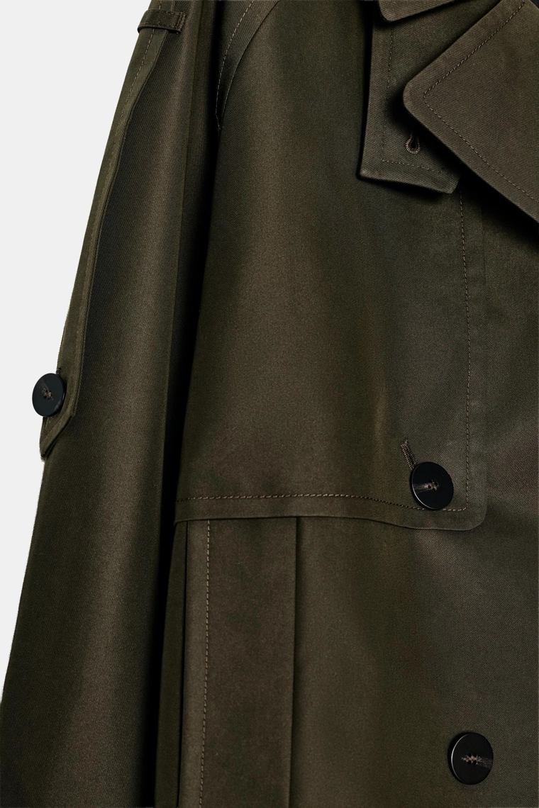 УКОРОЧЕННЫЙ ТРЕНЧ WATER-REPELLENT — коллекция Zara «ZW»