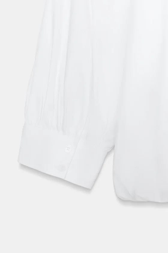 РУБАШКА С ОБЪЕМНЫМИ РУКАВАМИ коллекция Zara «ZW»