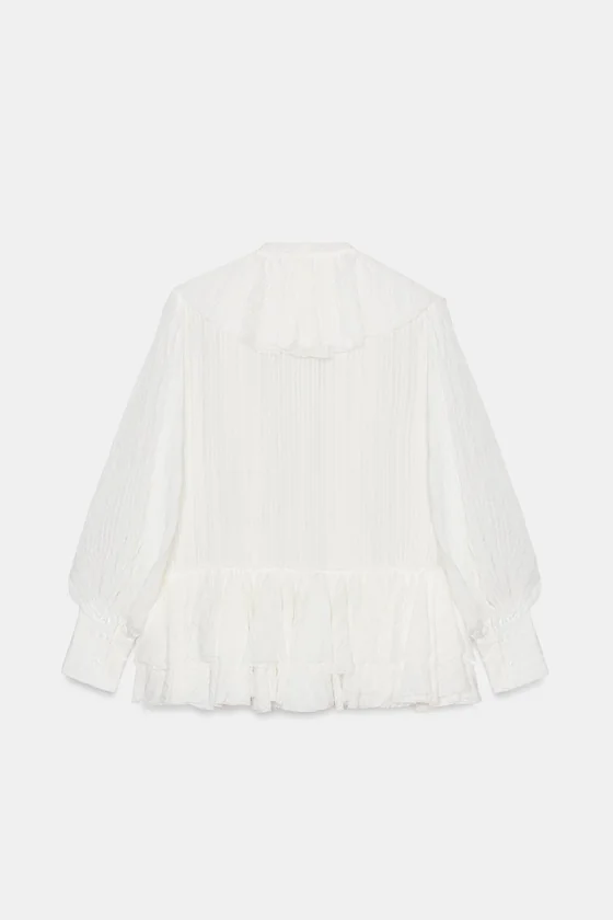 РУБАШКА С ВОЛАНАМИ коллекция Zara «ZW»