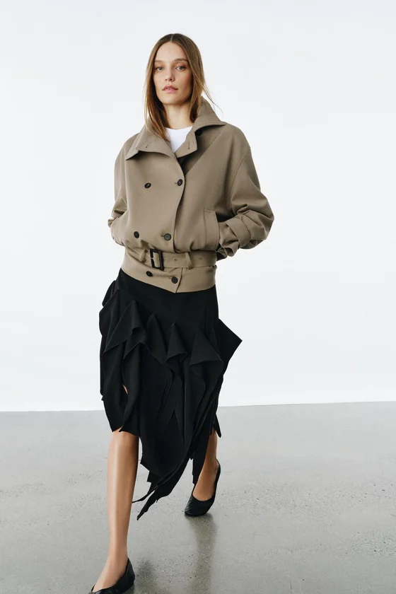 ЮБКА АСИММЕТРИЧНОГО КРОЯ — коллекция Zara «ZW»