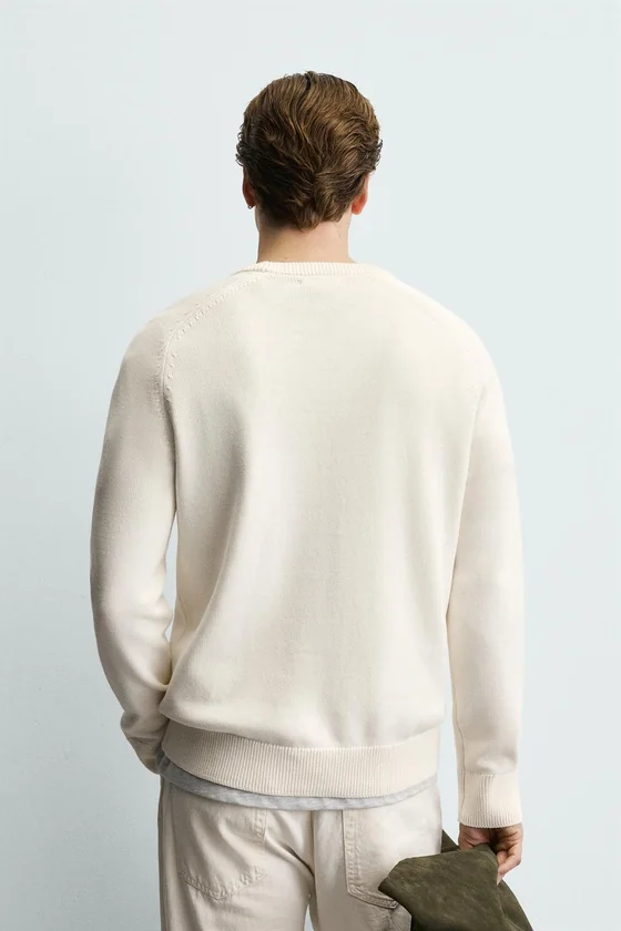 СВИТЕР ИЗ РЕЛЬЕФНОГО ХЛОПКА