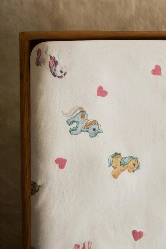 Детский простынный комплект kids my little pony© с принтом сердец