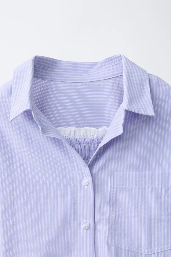 КОМПЛЕКТ: РУБАШКА И ТОП В ПОЛОСКУ