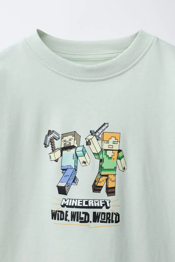 ФУТБОЛКА С ПРИНТОМ MINECRAFT © MOJANG AB. ™