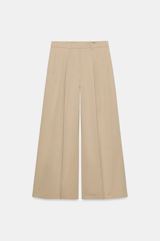 БРЮКИ  С ЗАЩИПАМИ — коллекция Zara «ZW»