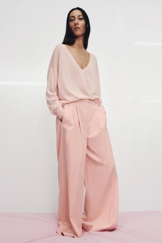БРЮКИ  С ЗАЩИПАМИ — коллекция Zara «ZW»