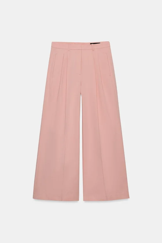 БРЮКИ  С ЗАЩИПАМИ — коллекция Zara «ZW»