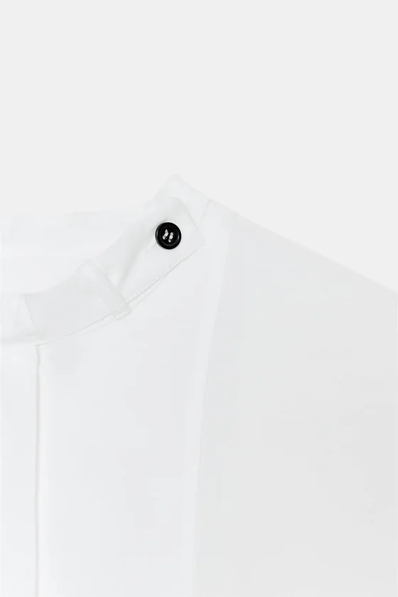 РУБАШКА ОВЕРСАЙЗ ИЗ ПОПЛИНА — коллекция Zara «ZW»