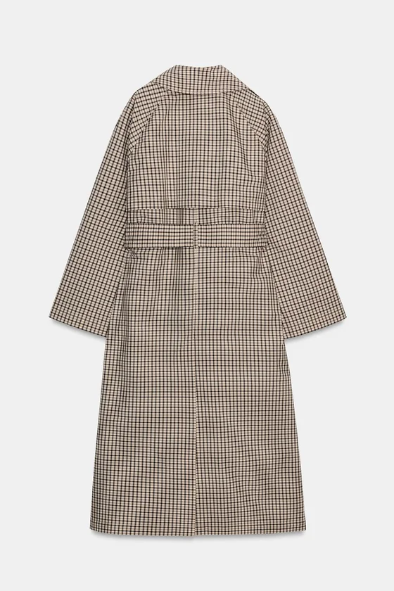 ТРЕНЧ ОВЕРСАЙЗ В КЛЕТКУ — коллекция Zara «ZW»