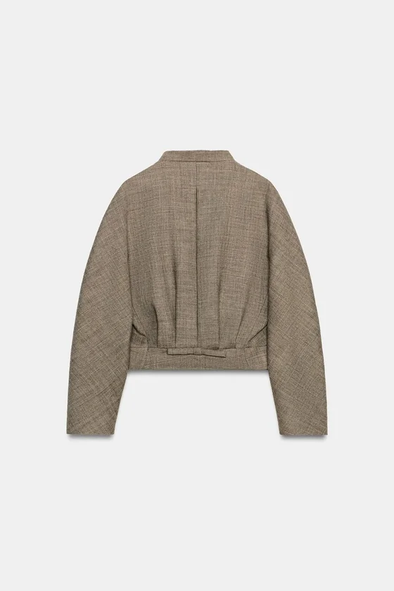 КОРОТКАЯ КУРТКА ИЗ ШЕРСТИ — коллекция Zara «ZW»