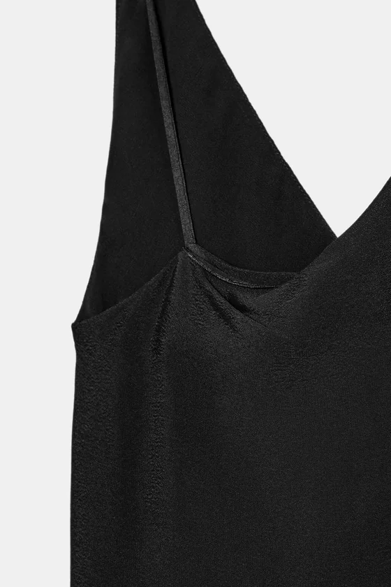 АСИММЕТРИЧНОЕ ПЛАТЬЕ МИДИ — коллекция Zara «ZW»