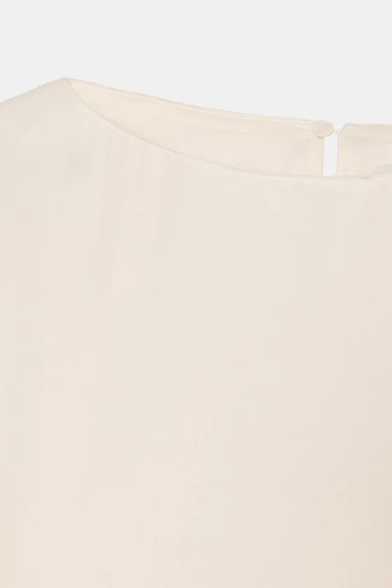 СТРУЯЩИЙСЯ ТОП С КОРОТКИМИ РУКАВАМИ — коллекция Zara «ZW»