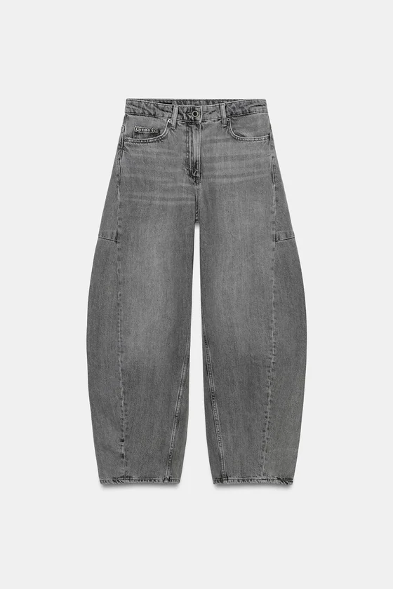 ДЖИНСЫ коллекция Zara «ZW» ANKLE баллон СО СРЕДНЕЙ ПОСАДКОЙ